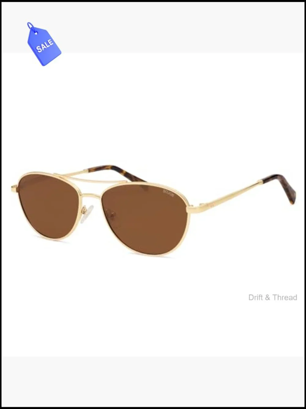 Retro Polarized Aviator Sunglasses UV Protection Unisex Metal Frame